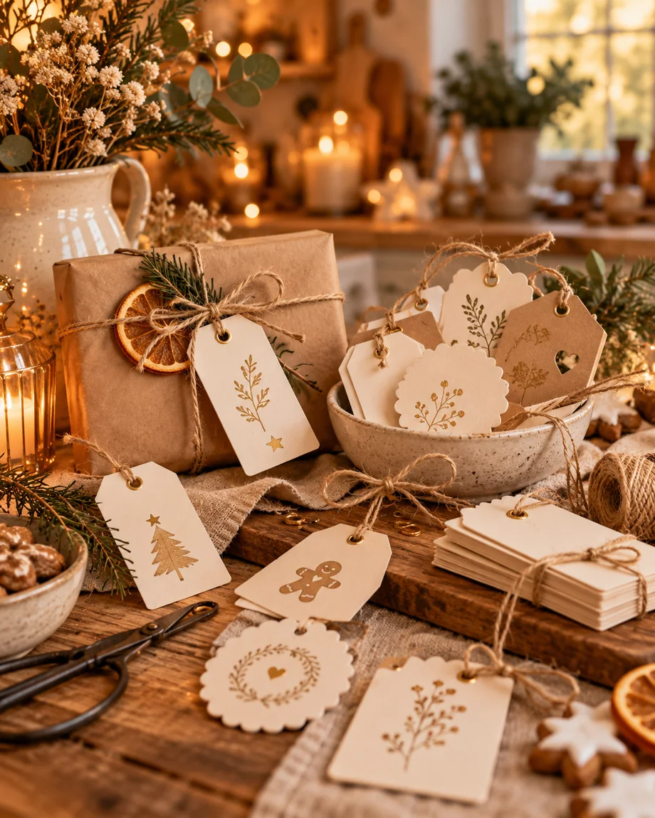 Etiketten und Geschenkanhänger