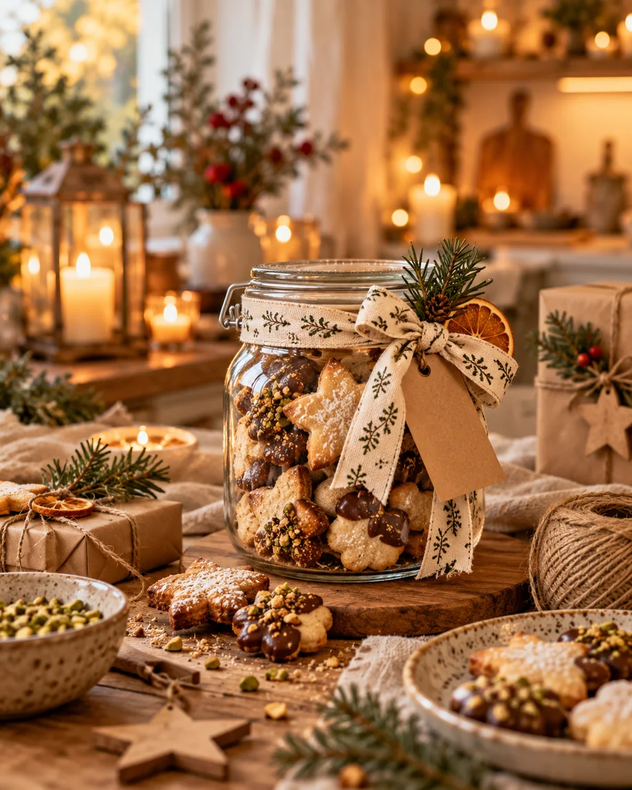 Selbstgemachte Plätzchen als Geschenkidee